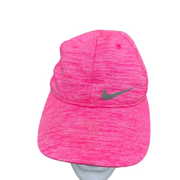 Nike 5 Panel Dri Fit Running Tennis Hat Swoosh Featherlight Pink Girls Size 4/6X - Picture 5 of 10